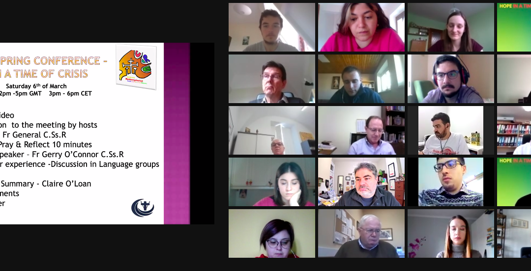 Online meeting of RYVM youth leaders from Europe under the banner of HOPE IN TIMES OF CRISIS